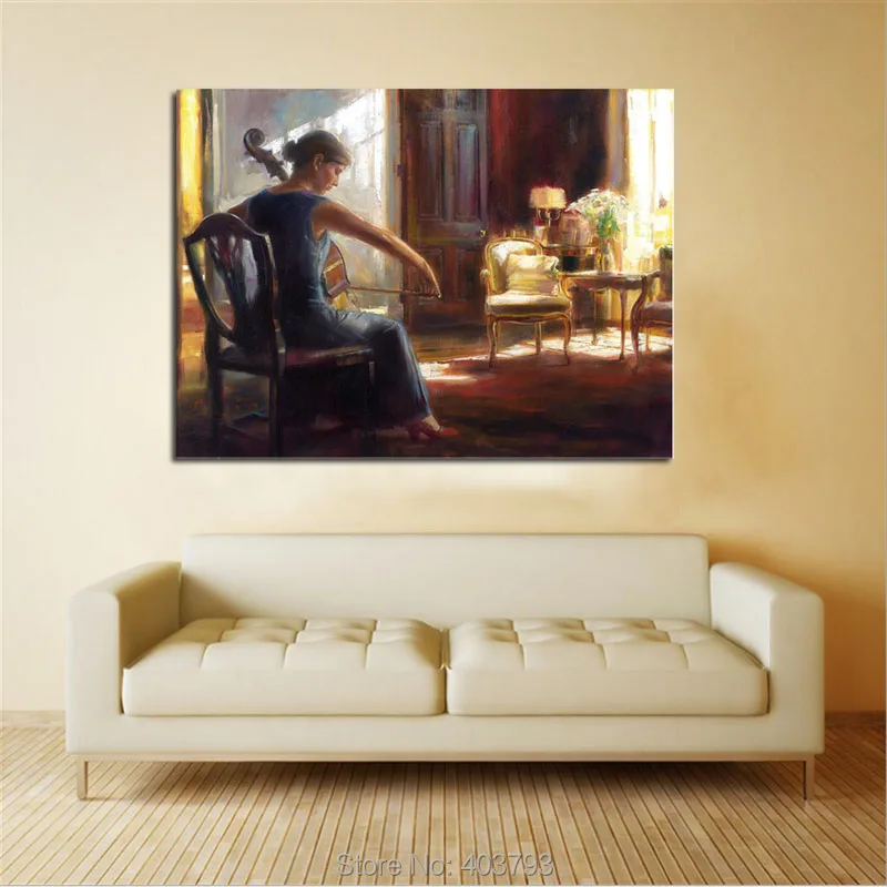 Modern Abstract Oil painting White young woman playing cello in room hand painted canvas art home decoration
Modern Abstract Oil painting White young woman playing cello in room hand painted canvas art home decoration