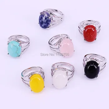 10Pcs Natural Stone Rings Women's Fashion Jewelry Tiger Eye Clear Quartz Lapis Lazuli Opal Pink Quartz Finger Ring
10Pcs Natural Stone Rings Women's Fashion Jewelry Tiger Eye Clear Quartz Lapis Lazuli Opal Pink Quartz Finger Ring