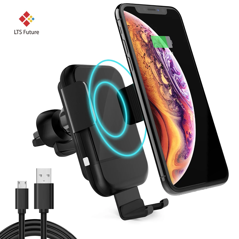 Qi Car Wireless Charger Phone Mount, Intelligent Auto Sensor Fast Wireless Charging Car Phone Holder for all Qi Enable Phones
Qi Car Wireless Charger Phone Mount, Intelligent Auto Sensor Fast Wireless Charging Car Phone Holder for all Qi Enable Phones