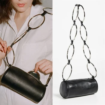 Circular Belt Shoulder Bags Litchi PU Leather Handbag Women Retro Metal Ring Messenger Shoulder Bag Woman Round Bag for Women
Circular Belt Shoulder Bags Litchi PU Leather Handbag Women Retro Metal Ring Messenger Shoulder Bag Woman Round Bag for Women