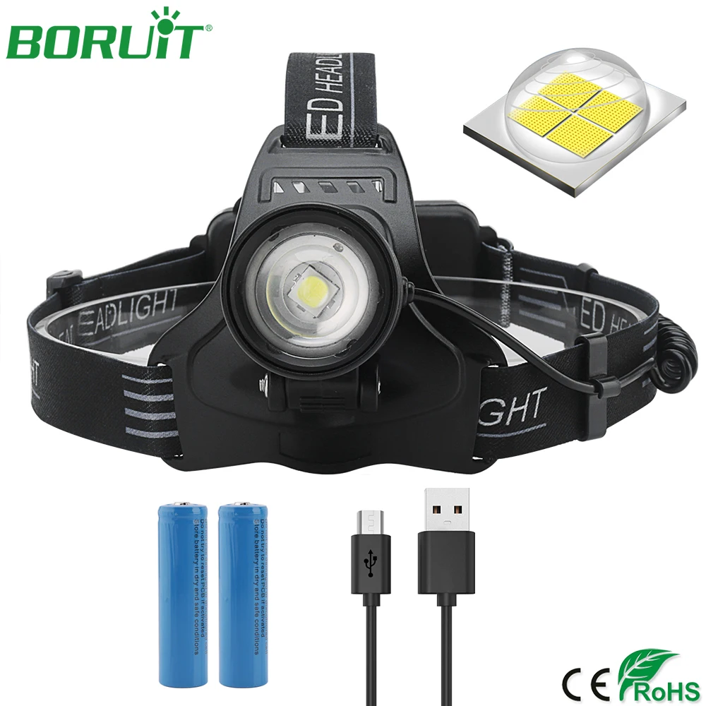 BORUiT Super Bright XHP50 LED Headlamp Flashlight USB Rechargeable Portable Camping Lantern Waterproof Hunting Fishing Lamp
BORUiT Super Bright XHP50 LED Headlamp Flashlight USB Rechargeable Portable Camping Lantern Waterproof Hunting Fishing Lamp