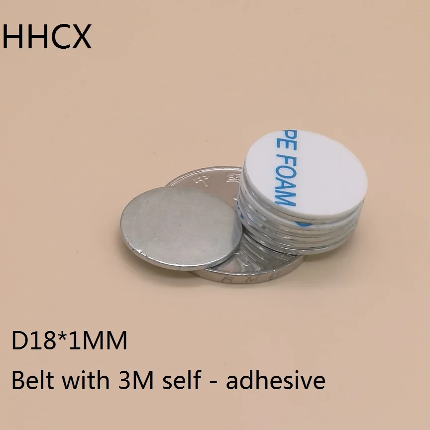 10pcs Disk magnet 18*1 mm N35 Strong Disc NdFeB Magnet 18x1 mm Belt with 3M self - adhesive Neodymium Magnets 18MM X 1MM
10pcs Disk magnet 18*1 mm N35 Strong Disc NdFeB Magnet 18x1 mm Belt with 3M self - adhesive Neodymium Magnets 18MM X 1MM