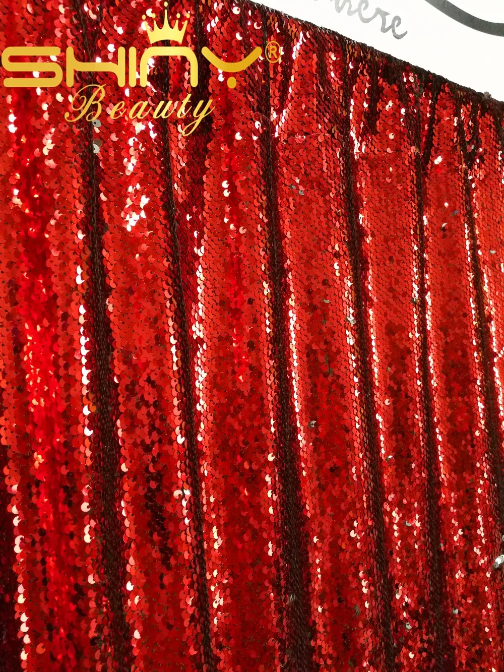 ShinyBeauty 2X8FT Red and Silver Mermaid Reversible Curtain Backdrop Red and Silver Sequin Backdrop-ar
ShinyBeauty 2X8FT Red and Silver Mermaid Reversible Curtain Backdrop Red and Silver Sequin Backdrop-ar