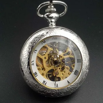 WHITE DIAL HAND WIND MECHANICAL SKELETON MENS POCKET WATCH W/CARVED PATTERN WHOLESALE PRICE NICE GIFT H172
WHITE DIAL HAND WIND MECHANICAL SKELETON MENS POCKET WATCH W/CARVED PATTERN WHOLESALE PRICE NICE GIFT H172