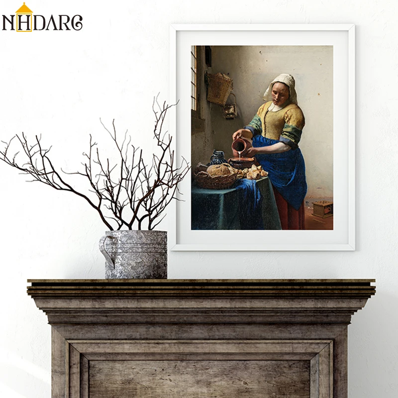 The Milkmaid By Johannes Vermeer Wall Art Canvas Poster and Print Canvas Painting Decorative Picture for Living Room Home Decor
The Milkmaid By Johannes Vermeer Wall Art Canvas Poster and Print Canvas Painting Decorative Picture for Living Room Home Decor