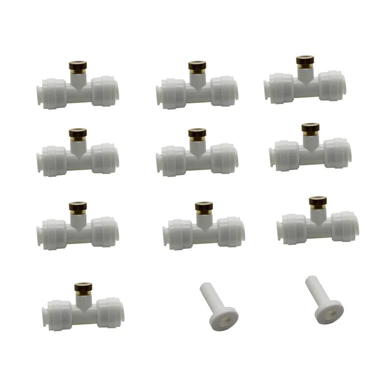 10pcs 1/4'' Tube OD Plastic Slip Lock (Quick Connector) 10/24 UNC Misting Nozzle Tees Misting Nozzle Fittings Add 2pcs End plug
10pcs 1/4'' Tube OD Plastic Slip Lock (Quick Connector) 10/24 UNC Misting Nozzle Tees Misting Nozzle Fittings Add 2pcs End plug