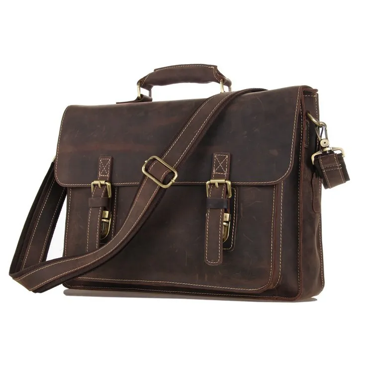100% Real Crazy horse leather Men messenger bags Vintage Retro Fashion satchel business briefcase men shoulder bags #VP-J7205
100% Real Crazy horse leather Men messenger bags Vintage Retro Fashion satchel business briefcase men shoulder bags #VP-J7205
