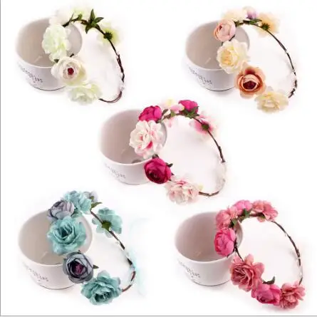 2017 New Handmade Woman Girls Artificial Flower Headband Party Wedding Fabric Flower Wreath Hair turquoise Flower Crown
2017 New Handmade Woman Girls Artificial Flower Headband Party Wedding Fabric Flower Wreath Hair turquoise Flower Crown