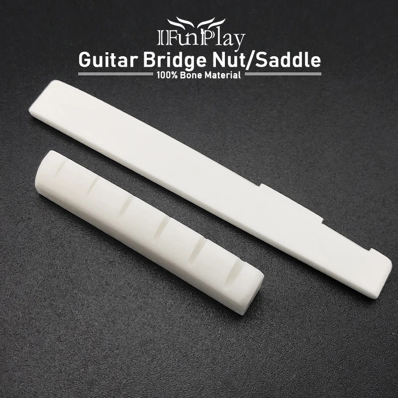 2pcs 6String Bone Guitar String Bridge Saddle Blank and Nut Set for Acoustic Guitar Musical Instrument New
2pcs 6String Bone Guitar String Bridge Saddle Blank and Nut Set for Acoustic Guitar Musical Instrument New