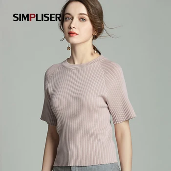 SIMPLISER 2018 Women Knitted Sweaters O-Neck Female Tops Black Pink Ladies Clothes Casual Mujer Sweater Women Stretch Clothing
SIMPLISER 2018 Women Knitted Sweaters O-Neck Female Tops Black Pink Ladies Clothes Casual Mujer Sweater Women Stretch Clothing