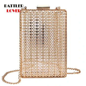 2019 Metal Hollow Out Women's Shoulder Crossbody Bags Evening Bag Luxury Lady Cage Fashion Handbag Clutch Women Party Phone Bags
2019 Metal Hollow Out Women's Shoulder Crossbody Bags Evening Bag Luxury Lady Cage Fashion Handbag Clutch Women Party Phone Bags
