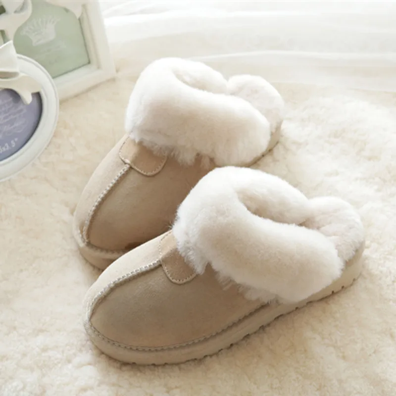 Natural Sheepskin Home Slippers Winter Women Indoor Slippers Fur Slippers Warm Wool Flip Flops Slipper Lady Home Shoes
Natural Sheepskin Home Slippers Winter Women Indoor Slippers Fur Slippers Warm Wool Flip Flops Slipper Lady Home Shoes