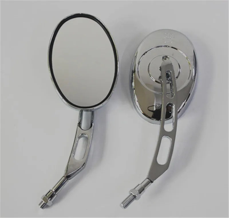 10mm Aluminum Chrome Oval Custom Rearview Mirror Motorcycle Rear View Mirrors For Cruiser Chopper Touring Sport
10mm Aluminum Chrome Oval Custom Rearview Mirror Motorcycle Rear View Mirrors For Cruiser Chopper Touring Sport