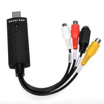 

EasyCAP USB Video Capture Card Adapter TV DVD VHS Captura de v deo Card Audio AV for Computer/CCTV Camera USB 2.0 EasyCAP DC60