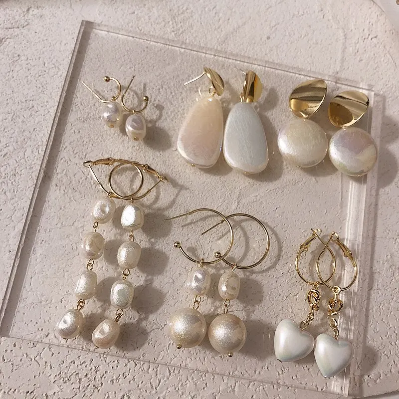 MENGJIQIAO New Elegant Shell Simulated Pearl Long Pendientes Mujer Moda Fashion Heart Acrylic Holiday Round Earrings Jewelry
MENGJIQIAO New Elegant Shell Simulated Pearl Long Pendientes Mujer Moda Fashion Heart Acrylic Holiday Round Earrings Jewelry