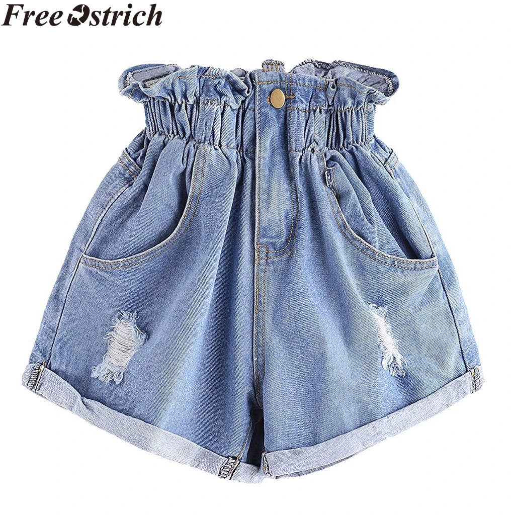 Summer women denim shorts hole high waist loose casual elastic short pants pocket daily plus size Ladies fashion workout female
Summer women denim shorts hole high waist loose casual elastic short pants pocket daily plus size Ladies fashion workout female