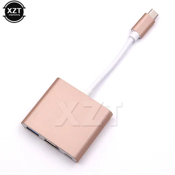 High Quality 3in1 Hub USB 3.1 Type C to 4K HDMI TV USB3.0 Video Adapter For Macbook Pro Type C HDMI Adapter Video Converter
High Quality 3in1 Hub USB 3.1 Type C to 4K HDMI TV USB3.0 Video Adapter For Macbook Pro Type C HDMI Adapter Video Converter