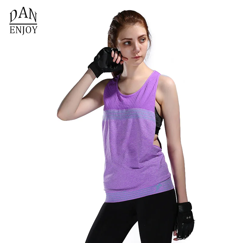 Image T Wicking Sports And Fitness Vest T Word Sleeveless Vest Female Yoga Jogging Thin Backless T Shirt Sports Wear B027Z40