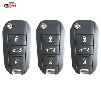 KEYECU 3 Pcs/lot Brand New Remote Key 3 Button 433MHz with ID46 Electronic Chip inside for Peugeot 508 Uncut Blade
KEYECU 3 Pcs/lot Brand New Remote Key 3 Button 433MHz with ID46 Electronic Chip inside for Peugeot 508 Uncut Blade