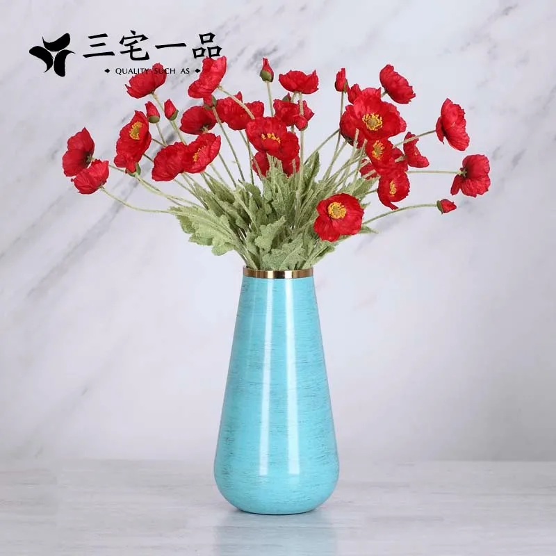 Modern Luxurious Bronze-dyed Bronze Retro-ancient Modern Desktop Metal Flower Arrangement Geometry Blue Light Aluminum Vase
Modern Luxurious Bronze-dyed Bronze Retro-ancient Modern Desktop Metal Flower Arrangement Geometry Blue Light Aluminum Vase