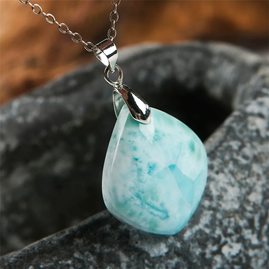 New Arrival Fashion Pendant Drop Shipping Natural Larimar Gems Stone Necklace Crystal Water Drop Bead Fashion Charm Pendant
New Arrival Fashion Pendant Drop Shipping Natural Larimar Gems Stone Necklace Crystal Water Drop Bead Fashion Charm Pendant