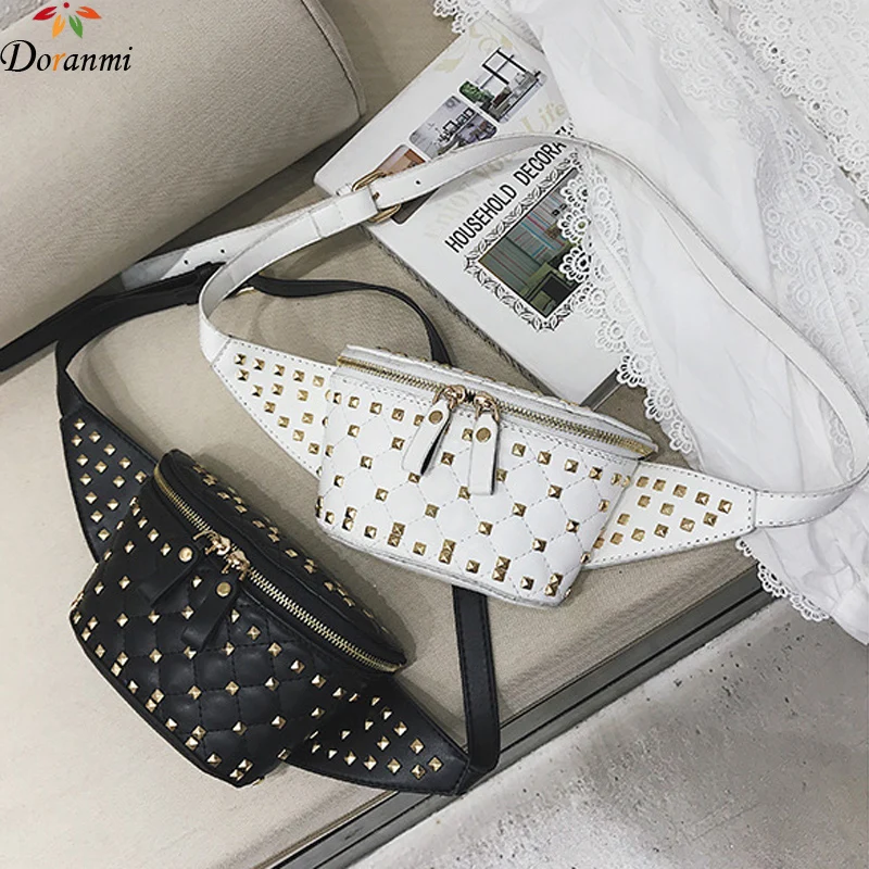 DORANMI Rivet Waist Bag Women's Fanny Pack 2019 Fashion Leather Waist Bags Female Crossbody Shoulder Belt Bag PJ085
DORANMI Rivet Waist Bag Women's Fanny Pack 2019 Fashion Leather Waist Bags Female Crossbody Shoulder Belt Bag PJ085