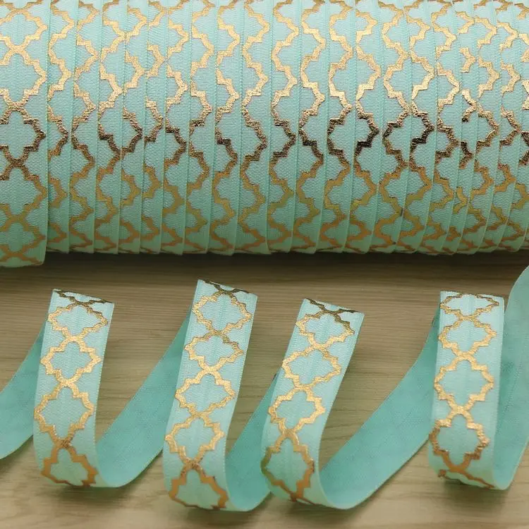 5/8'' Free shipping quatrefoil gold foil printed Fold Elastic FOE headband headwear hairband diy decoration wholesale OEM H5388
5/8'' Free shipping quatrefoil gold foil printed Fold Elastic FOE headband headwear hairband diy decoration wholesale OEM H5388