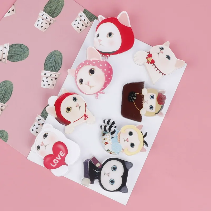 Fashion 1pc/lot Japanese style cute cat cartoon tide student cute girl dress up Acrylic brooch 2019 Hot Sale
Fashion 1pc/lot Japanese style cute cat cartoon tide student cute girl dress up Acrylic brooch 2019 Hot Sale
