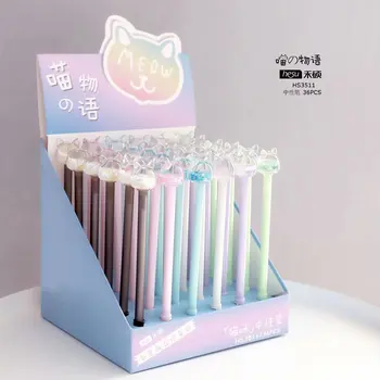 36pcs Creative Stationery Student Pen Colorful Cats Gel Pen 0.5mmFull Needle Black Ink Pen School Supplies Office Supplies 0.5mm
36pcs Creative Stationery Student Pen Colorful Cats Gel Pen 0.5mmFull Needle Black Ink Pen School Supplies Office Supplies 0.5mm