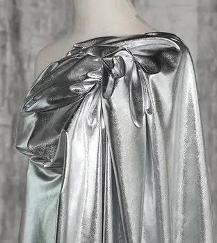 Art Bright matte black mirror coated knit fabric / bright metallic pu leather fabric wedding dresses prom tweed thin fabric A022
Art Bright matte black mirror coated knit fabric / bright metallic pu leather fabric wedding dresses prom tweed thin fabric A022