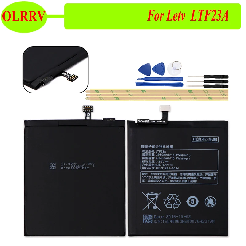 OLRRV 4070 мАч для Letv Pro3 X720 X722 X728 Замена батареи LTF23A Bateria смартфон +
