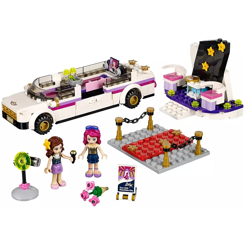 Legoing Friends Pop Star Limousine Convertible Car 2 Figures Blocks For Girls Toys For Children Compatible LEGOings Princess Set
Legoing Friends Pop Star Limousine Convertible Car 2 Figures Blocks For Girls Toys For Children Compatible LEGOings Princess Set