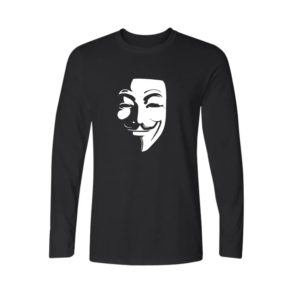 Hot sale V for Vendetta long sleeve T shirt men Fashion Black cotton White men T shirt V for Vendetta tops 3XL
Hot sale V for Vendetta long sleeve T shirt men Fashion Black cotton White men T shirt V for Vendetta tops 3XL
