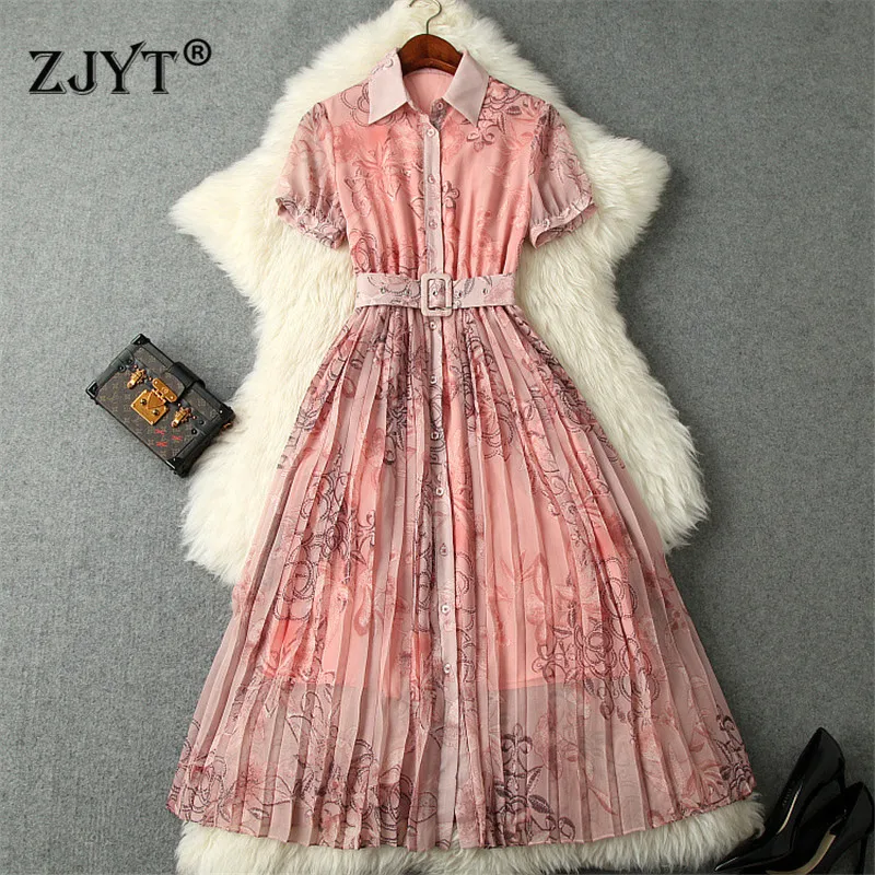 New Arrival Summer Dresses for Women 2019 Designer Fashion Short Sleeve Shirt Collar Print Casual Mid Calf Chiffon Dress Vestido
New Arrival Summer Dresses for Women 2019 Designer Fashion Short Sleeve Shirt Collar Print Casual Mid Calf Chiffon Dress Vestido