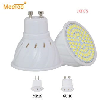 

10PCS LED Lamp GU10 MR16 Lampada LED Spotlight 8W 6W 4W AC 220V SMD 2835 Ampoule LED Bulb Spot Light Bombillas Cold Warm White