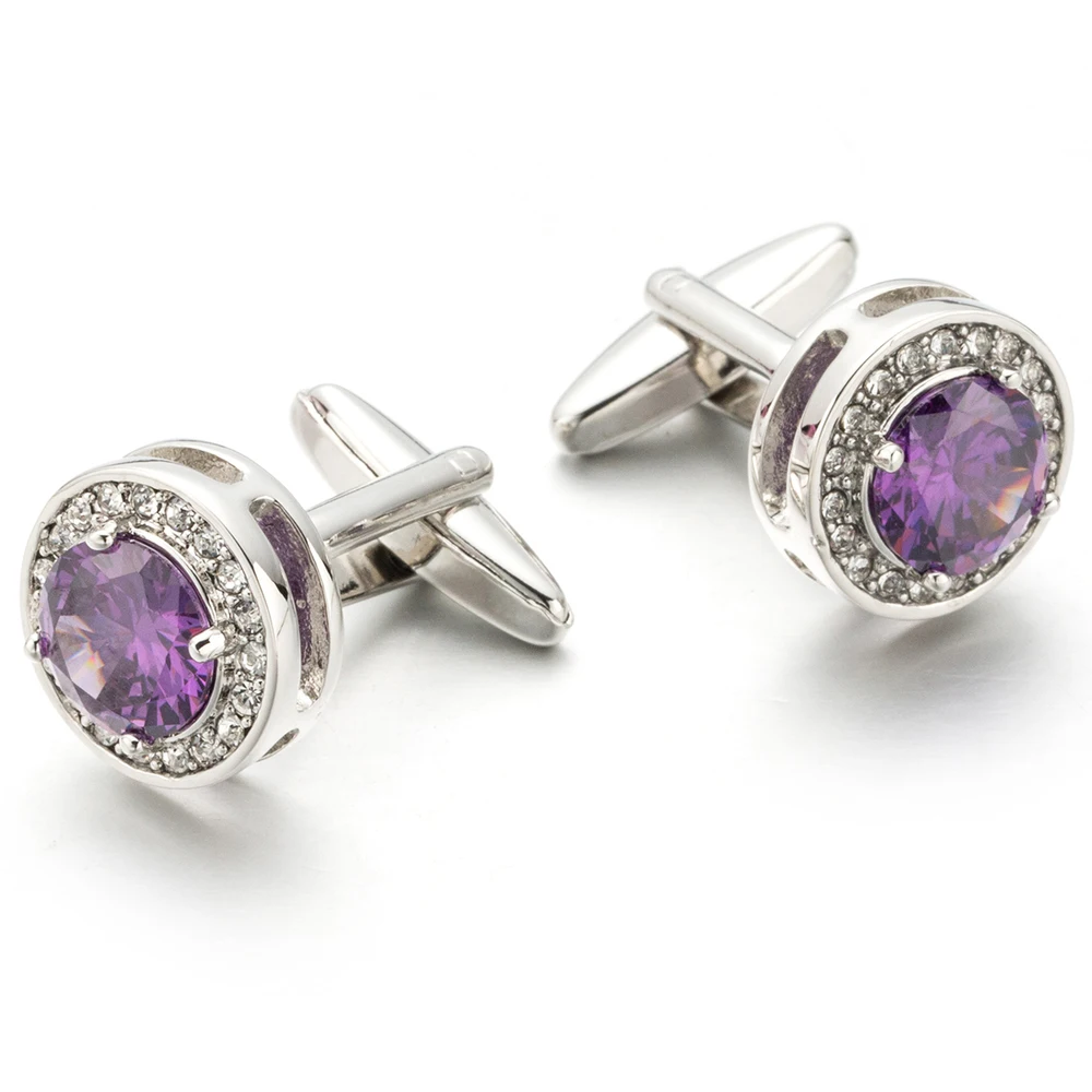 2018 VAGULA New Purple Crystal Cuff links Brass Cufflinks Wedding Gift links Gemelos Men Jewelry Cufflings 715
2018 VAGULA New Purple Crystal Cuff links Brass Cufflinks Wedding Gift links Gemelos Men Jewelry Cufflings 715