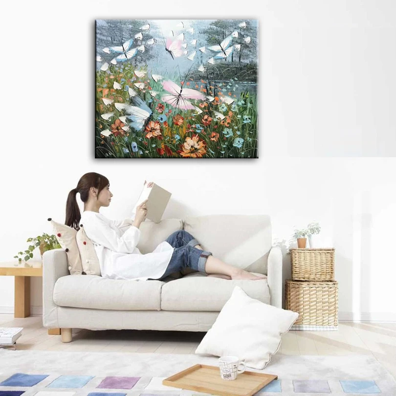 

DONGMEI OILPAINTING hand painted oil painting knife Painting on Canvas Home Decoration pictures DM171102