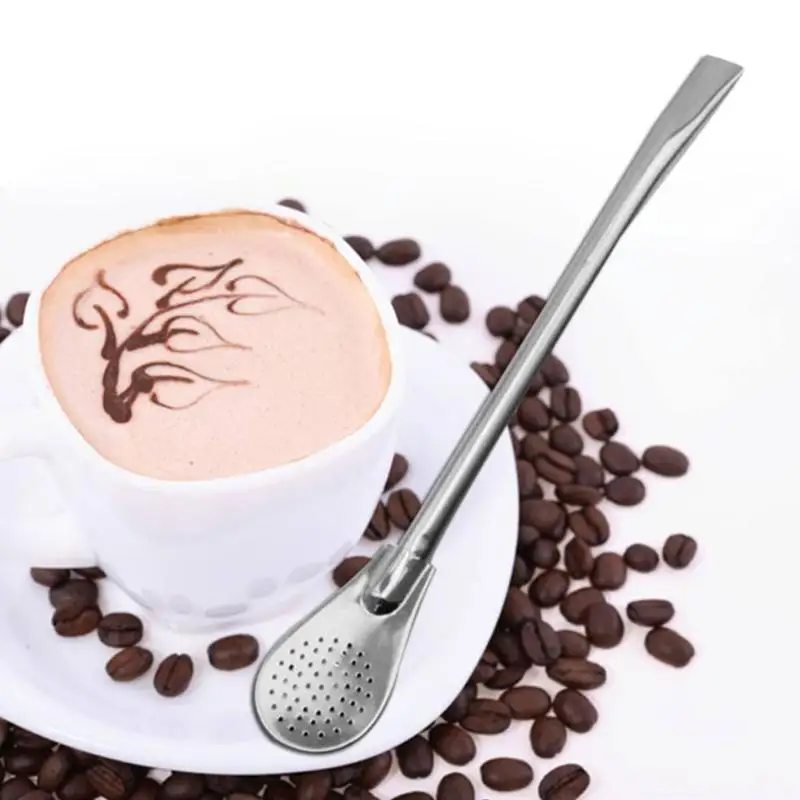 Creative Coffee Mixing Spoon Stainless Steel Tea Strainers Filter Spoon Tea Infuser Filter Straw for Loose Tea Kitchen Accessori
Creative Coffee Mixing Spoon Stainless Steel Tea Strainers Filter Spoon Tea Infuser Filter Straw for Loose Tea Kitchen Accessori