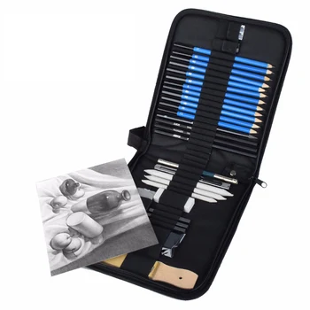 32PCS/Lots Professional Sketching Drawing Pencils Kit Carry Bag Art Painting Tool Set Student Black with Storage bag
32PCS/Lots Professional Sketching Drawing Pencils Kit Carry Bag Art Painting Tool Set Student Black with Storage bag