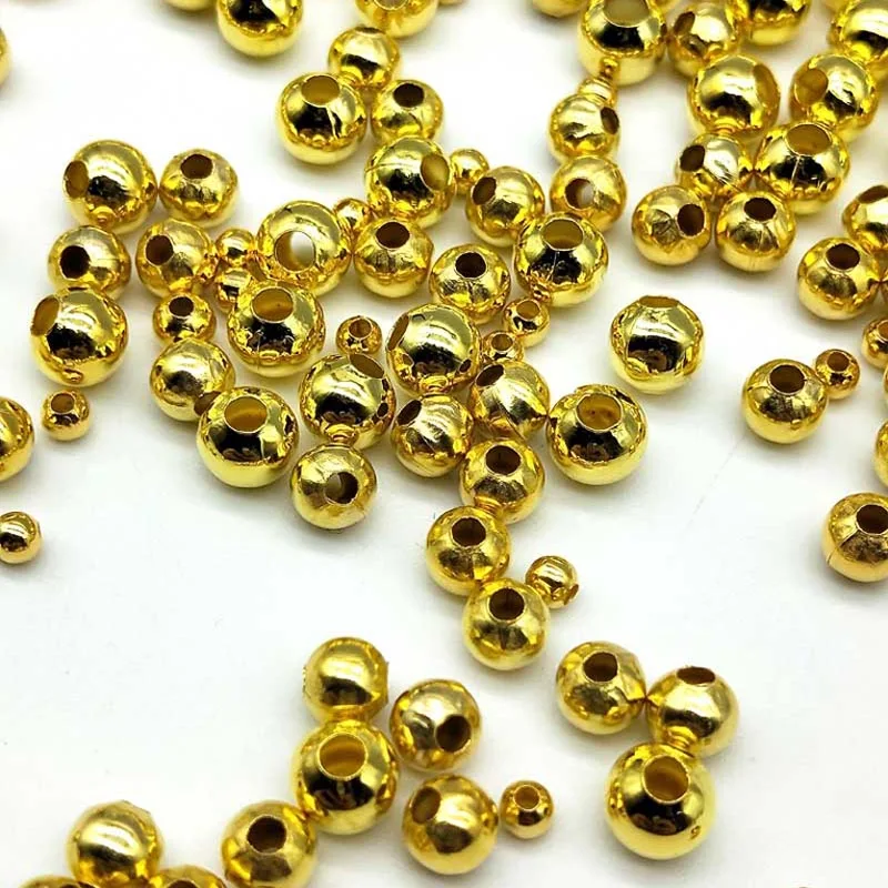 Hot Jewelry Wholesale DIY 200/130/60/50pcs 3/4/5/6mm Cheap Beads Fashion Accessories Gold Silver Plated Alloy Space Loose Beads
Hot Jewelry Wholesale DIY 200/130/60/50pcs 3/4/5/6mm Cheap Beads Fashion Accessories Gold Silver Plated Alloy Space Loose Beads