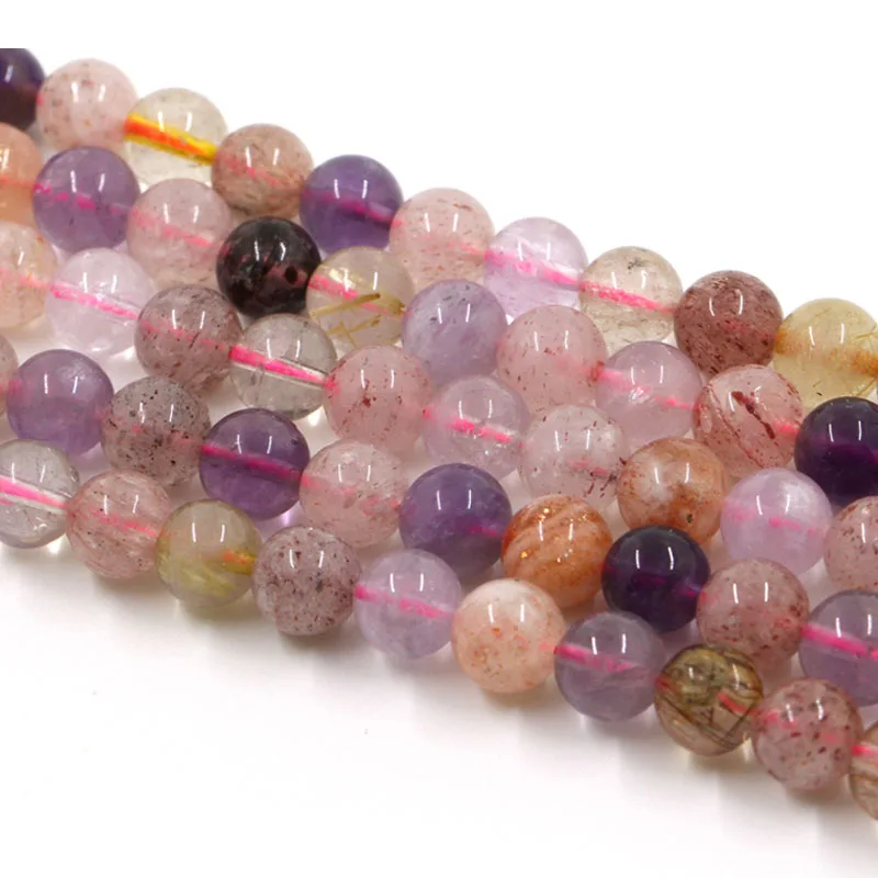 Full strand Natural Melody Crystal Beads,Super Seven Crystal beads,Natural purple hair crystal,Healing Quartz Stone beads
Full strand Natural Melody Crystal Beads,Super Seven Crystal beads,Natural purple hair crystal,Healing Quartz Stone beads