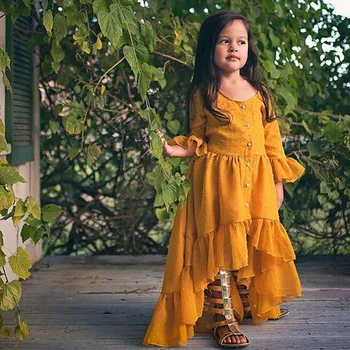 Emmababy 1-5T Kids Baby Girl Boho Solid yellow ruffled Princess dress girls Party Prom Beach Maxi Dresses fashion dress
Emmababy 1-5T Kids Baby Girl Boho Solid yellow ruffled Princess dress girls Party Prom Beach Maxi Dresses fashion dress