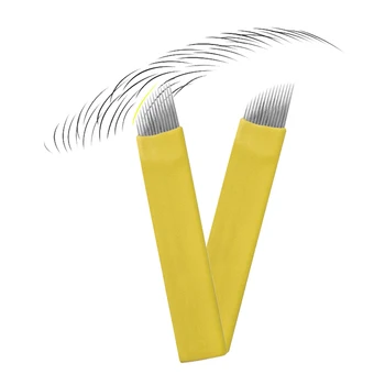 Tattoo Needle 20pcs 14/18/21 Permanent Makeup Eyebrow Blade Microblading Needles For 3D Embroidery Manual Tattoo Pen Machine 
Tattoo Needle 20pcs 14/18/21 Permanent Makeup Eyebrow Blade Microblading Needles For 3D Embroidery Manual Tattoo Pen Machine