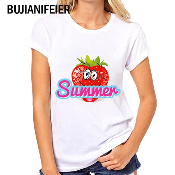 BUJIANIFEIER 2019new GIRL t shirts summer LOGO Fruit Strawberry white short-sleeved cartoon Slim print T-shirt BJN207
BUJIANIFEIER 2019new GIRL t shirts summer LOGO Fruit Strawberry white short-sleeved cartoon Slim print T-shirt BJN207