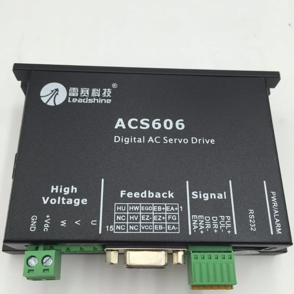 DSP Brushless Servo Drive ACS606 18-60VDC Leadshine Digital AC Servo Drive for 10-360w DC Brushless Servo Motors
DSP Brushless Servo Drive ACS606 18-60VDC Leadshine Digital AC Servo Drive for 10-360w DC Brushless Servo Motors