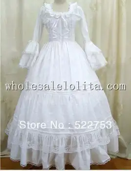 Custom Victorian Corset Dress Gothic/Civil War Southern Belle Ball Gown White Costume
Custom Victorian Corset Dress Gothic/Civil War Southern Belle Ball Gown White Costume