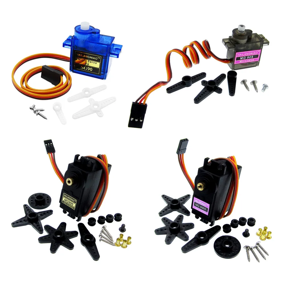 250 450 Helicopter Airplane Car SG90 MG90S 9g MG995 MG996 S3003 Mini Micro Servo for RC for RC 1PCS
250 450 Helicopter Airplane Car SG90 MG90S 9g MG995 MG996 S3003 Mini Micro Servo for RC for RC 1PCS