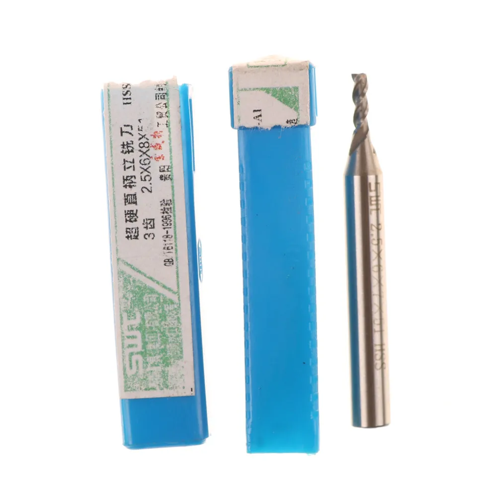 2.5*6*8*52mm 3 Flute End Mill Router Drill Bit Cutter Tool Whosesale HSS Straight Shank
2.5*6*8*52mm 3 Flute End Mill Router Drill Bit Cutter Tool Whosesale HSS Straight Shank