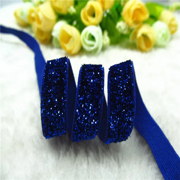30 Colors in stock 50Yards 5/8'' 16mm Non-Elastic single face Glitter velvet ribbon/Metallic Velvet Ribbon(no elastic)
30 Colors in stock 50Yards 5/8'' 16mm Non-Elastic single face Glitter velvet ribbon/Metallic Velvet Ribbon(no elastic)