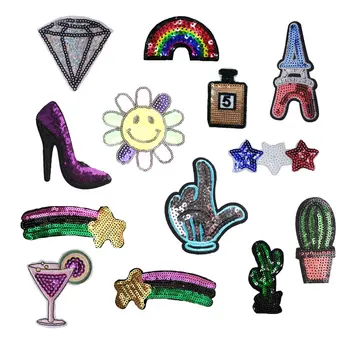Fashion Accessories Patches Stickers Iron on Clothes Heat Transfer Applique Embroidered Applications Cloth Fabric Sequin Patches
Fashion Accessories Patches Stickers Iron on Clothes Heat Transfer Applique Embroidered Applications Cloth Fabric Sequin Patches
